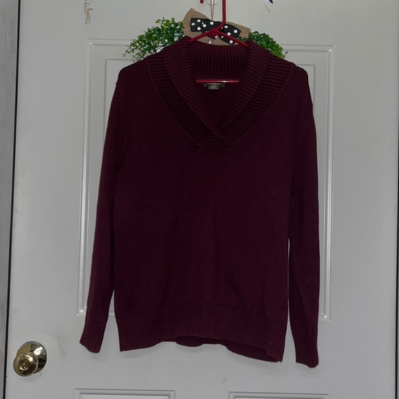 Eddie Bauer Sweaters - Eddie Bauer V Neck Cowl Neck Sweater